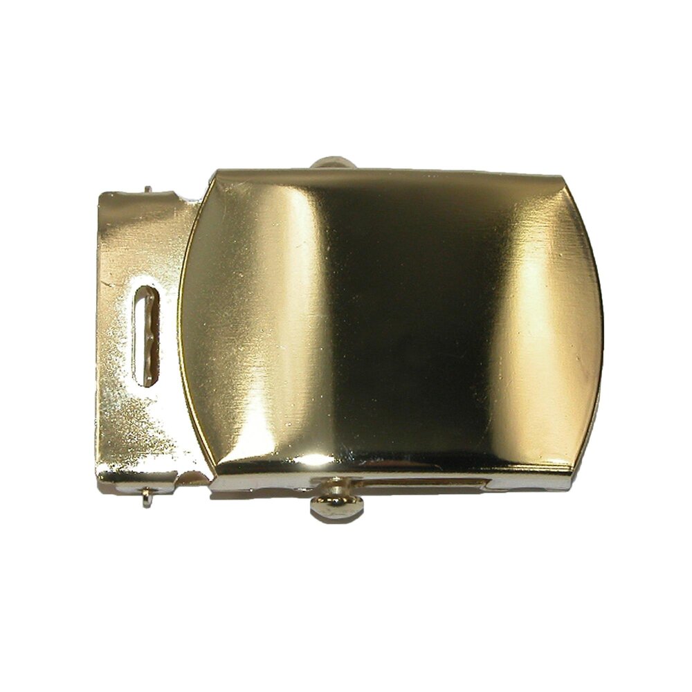 1469 Blank Removable Military Belt Buckle, Gold
